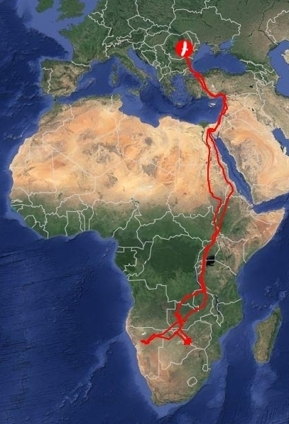 Arlie migration route