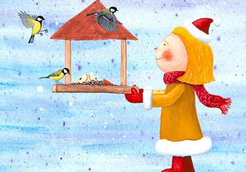 Cum să ajutăm iarna păsările